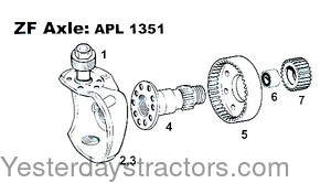 John Deere 1140 Axle Planetary Gear S.67164