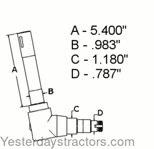 Ford 1110 Spindle SBA330301650