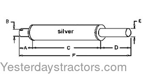 Oliver Cockshutt 560 Muffler TGO7530